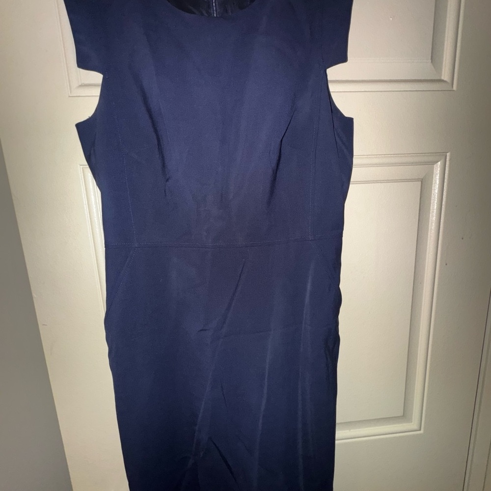 J. Crew Navy Blue Cap Sleeve Mini Dress